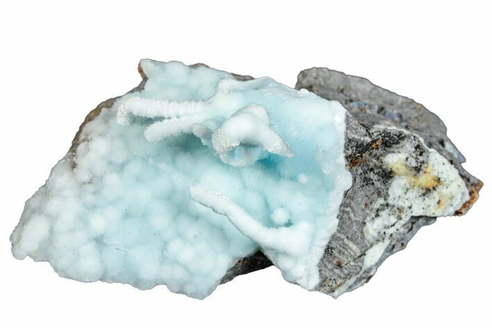 Blue-Green Aragonite Aggregation - Wenshan Mine, China #290993